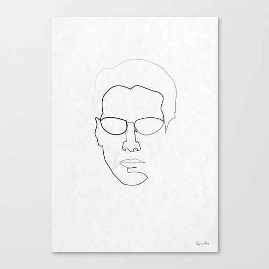 One line Neo Canvas Print