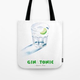 Gin & Tonic Painting Tote Bag