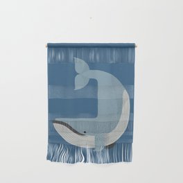 Whimsy Blue Whale Wall Hanging