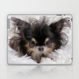 Little And Adorable Black And Beige Doggy Laptop Skin