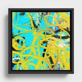 Abstract expressionist Art. Abstract Painting 56. Framed Canvas