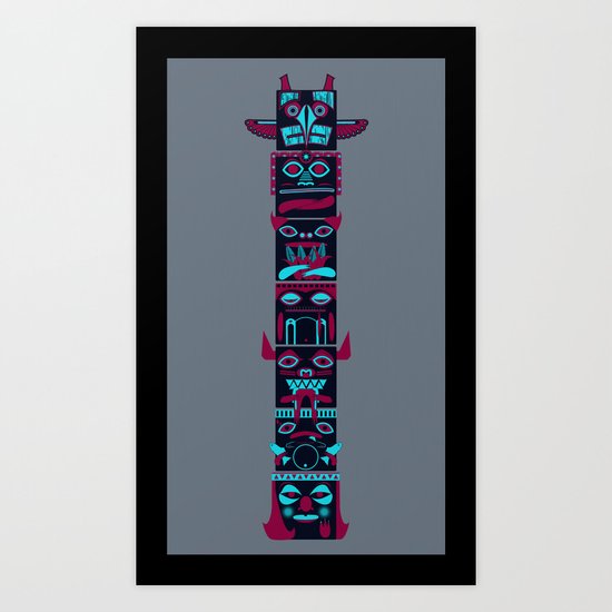 TOTEM POLE Art Print