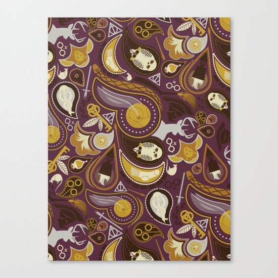 Potter Paisley Canvas Print