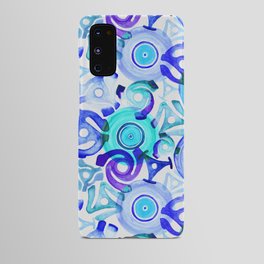 Vinyl Records & Adapters Watercolor Painting Pattern Android Case