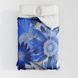 3 Blue Sunflowers Comforter