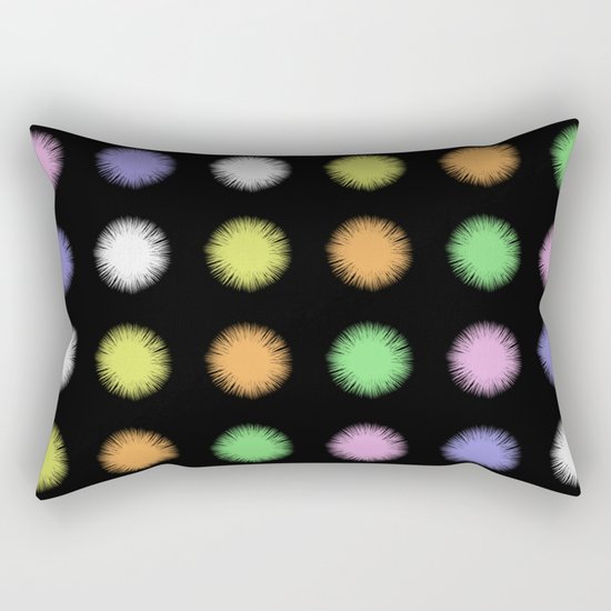 Rainbow Fuzz Rectangular Pillow