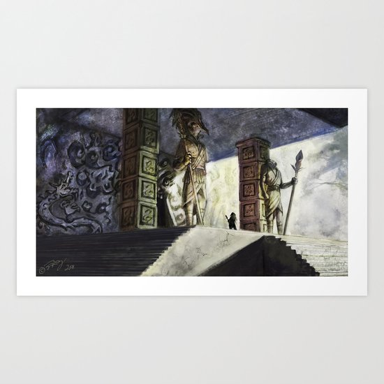 The Volcano Entrance Art Print