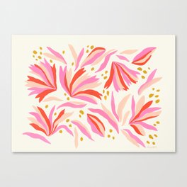 Fanned Floral Canvas Print