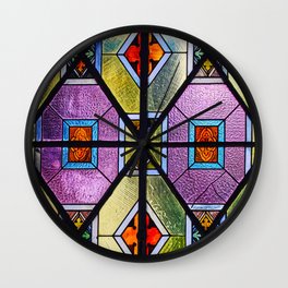 Stained glass pattern Wall Clock
