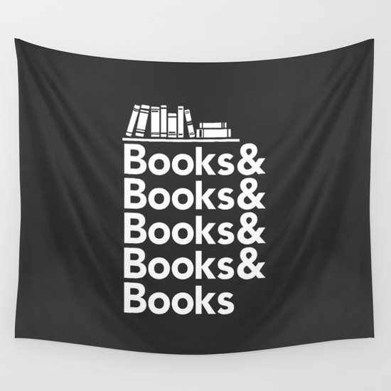 Books & Books & Books Wall Tapestry