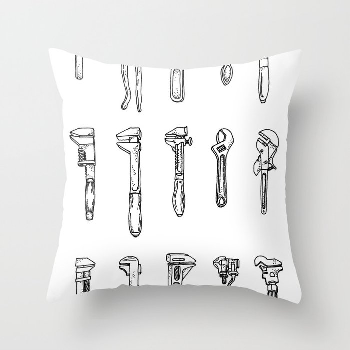 A Wrenching Tribute Throw Pillow