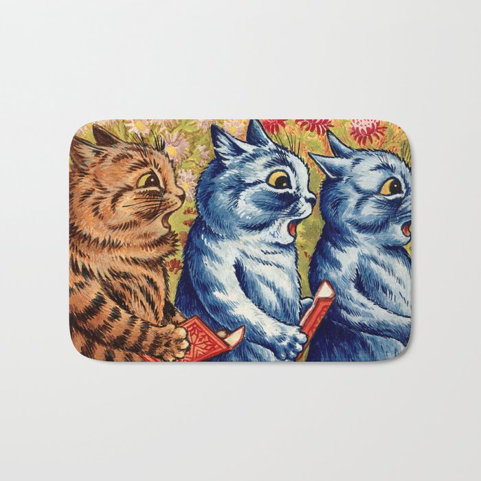 Louis Wain - Singing Cats Bath Mat