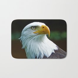 American Bald Eagle Head Bath Mat | Eagle, Bird, Wildlife, Color, Photo, Baldeagle, Wildbird, Weisskopfseeadler, Digital, Americanbaldeagle 