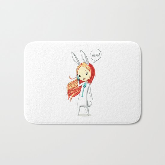 Bunny Girl 2 Bath Mat