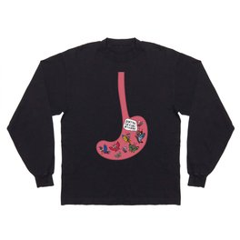 Butterfly in the stomach Long Sleeve T Shirt