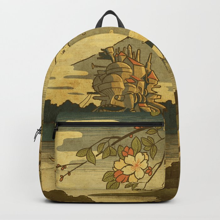 Ukiyo-e Moving Castle Backpack