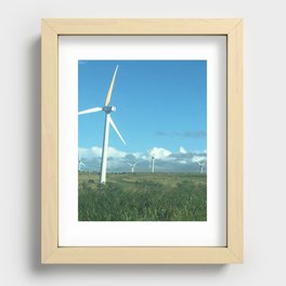 Waiting Windmills Recessed Framed Print