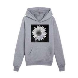 Sunflower Black and White #decor #society6 #buyart Kids Pullover Hoodies