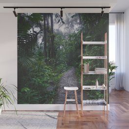 Brazil Photography - Small Trail Going Through The Rain Forest Wall Mural