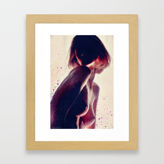 The Nude Silhouette Faceless Beauty Framed Art Print By