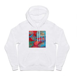 Pond Scum Hoody | Microorganisms, Water, Bright, Environmental, Bold, Painting, Hidden, Contemporary, Colorful, Modern 