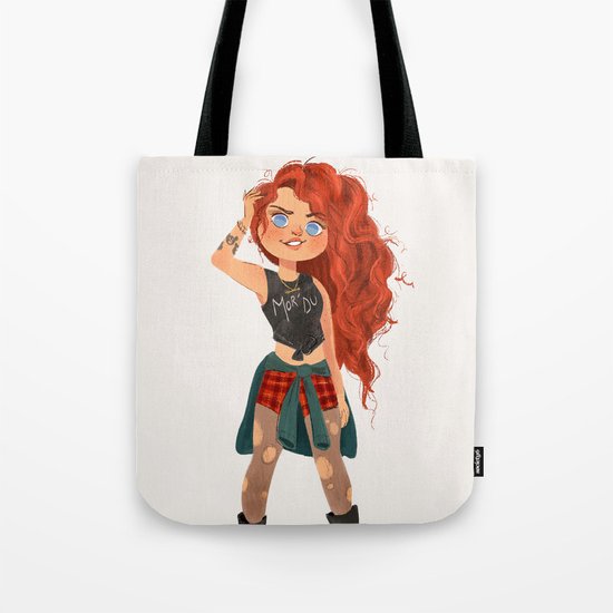 Modern AU: Merida Tote Bag