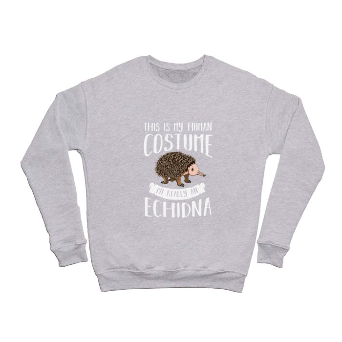 Echidna Animal Gift Cute Hedgehog Crewneck Sweatshirt