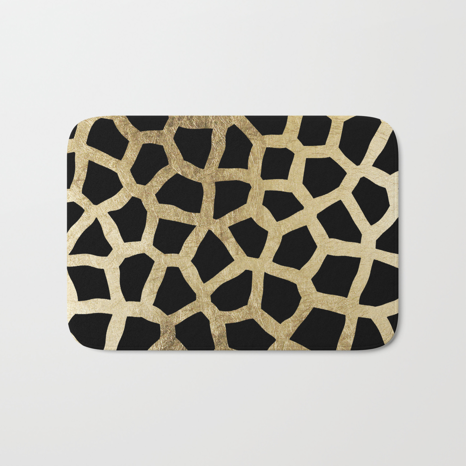 picture Modern Luxury Bath Mat modern luxury black and gold foil animal print bath mat by pink water