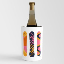 Snowboards (Retro Palette) Wine Chiller