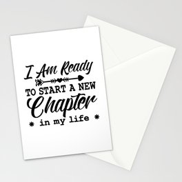 Anxiety Mental Health I Am Ready To Start Chapter Stationery Card