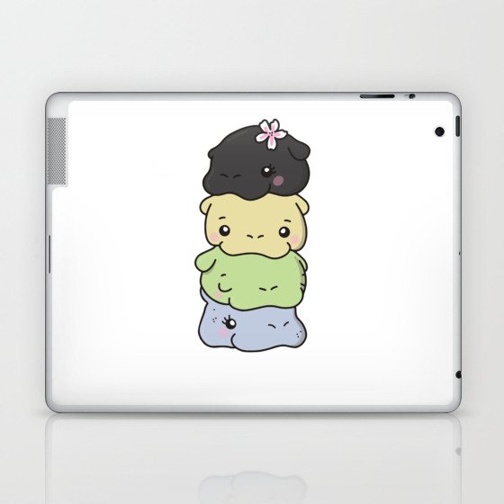Cassgender Flag Pride Lgbtq Cute Hippo Laptop & iPad Skin