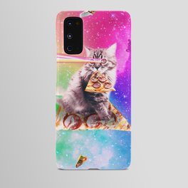 Outer Space Pizza Cat - Rainbow Laser, Taco, Burrito Android Case