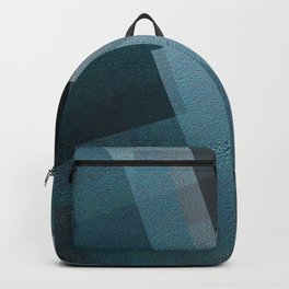 Blends of Blue - Digital Geometric Texture Backpack | Luxurychic, Newmediaart, Modernabstractart, Distinctivedesign, Blendsofblue, Geometricminimal, Sophisticatedstyle, Blackandblue, Metallicblue, Refinedwalldecor 
