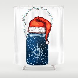 Stary Christmas Shower Curtain
