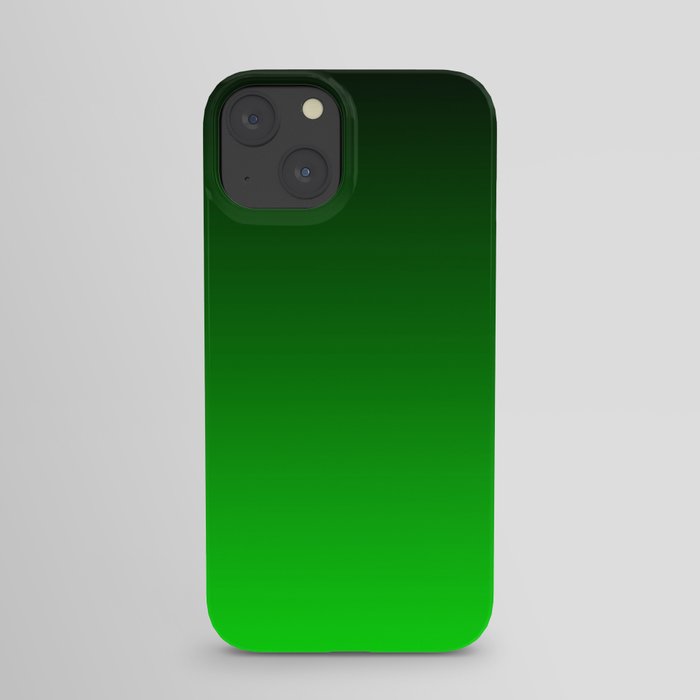 Black and Lime Gradient iPhone Case