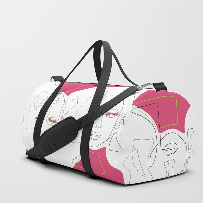 Chic Pink Duffle Bag