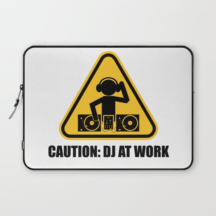 DJ At Work Laptop Sleeve