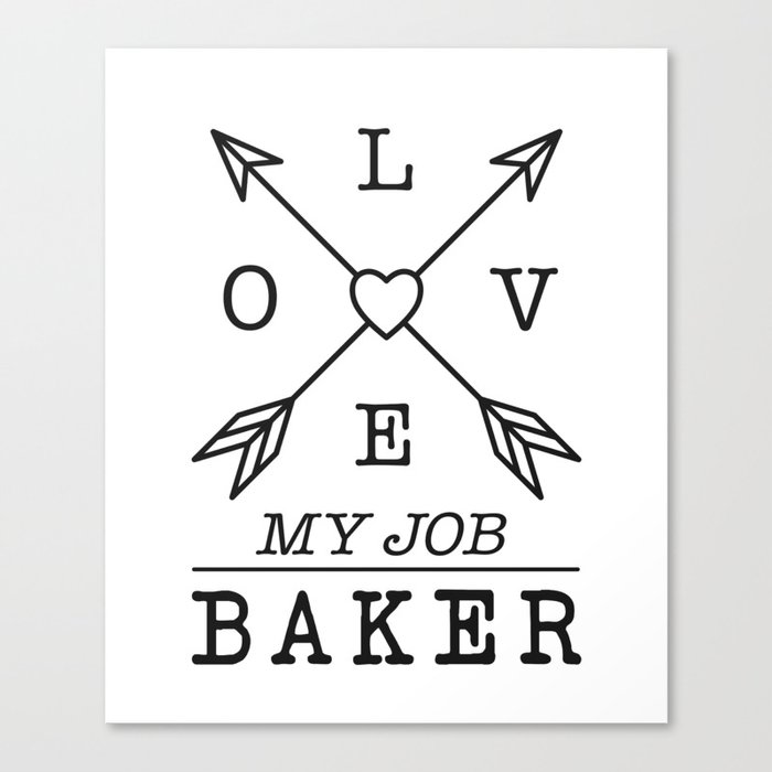 Baker profession Canvas Print