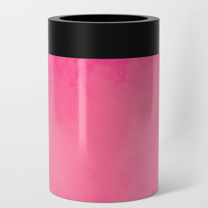 Watercolor hot pink Can Cooler
