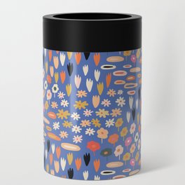 Meadow - Spring Floral Abstract Pattern Can Cooler