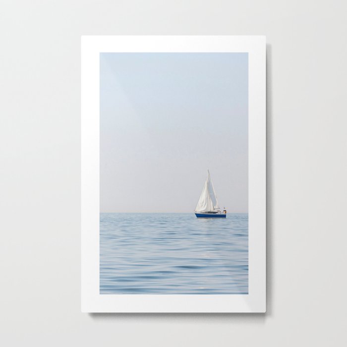 Sailing the calm Sea Metal Print