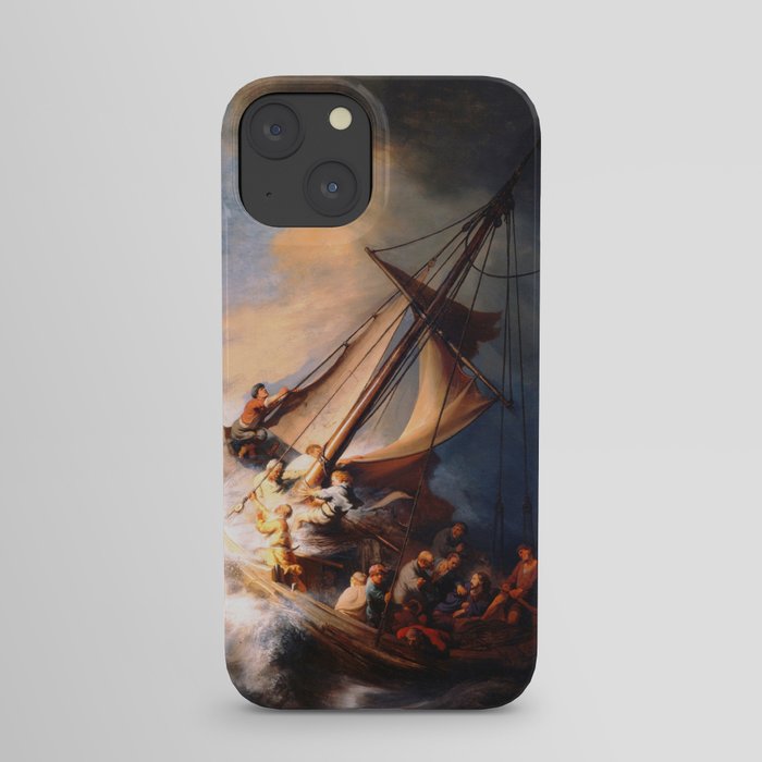 The Storm On The Sea Of Galilee Painting By Rembrandt iPhone Case