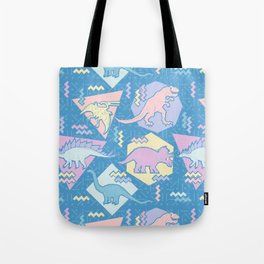 Nineties Dinosaurs Pattern  - Pastel version Tote Bag