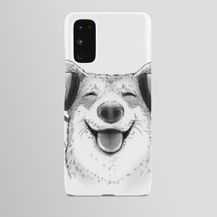 Smiling Pet 1 BW Android Case
