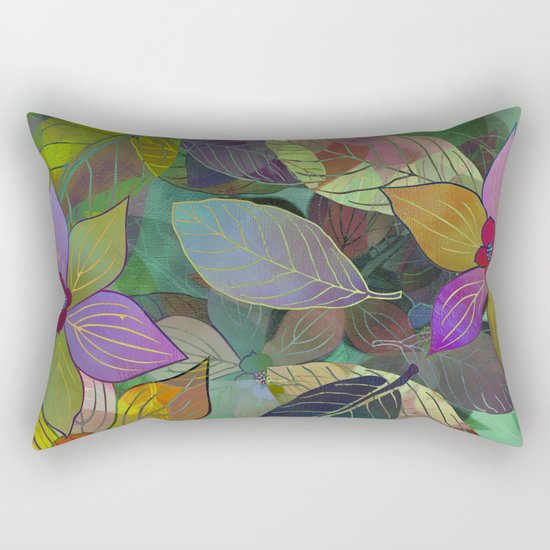 Floral Pattern 7 Rectangular Pillow
