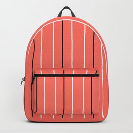 Line ligné 4 coral prince  of wales check Backpack | Tartan, Line, Sober, Trim, Strip, Band, Glenurquhart, Abstemious, Checked, Striped 
