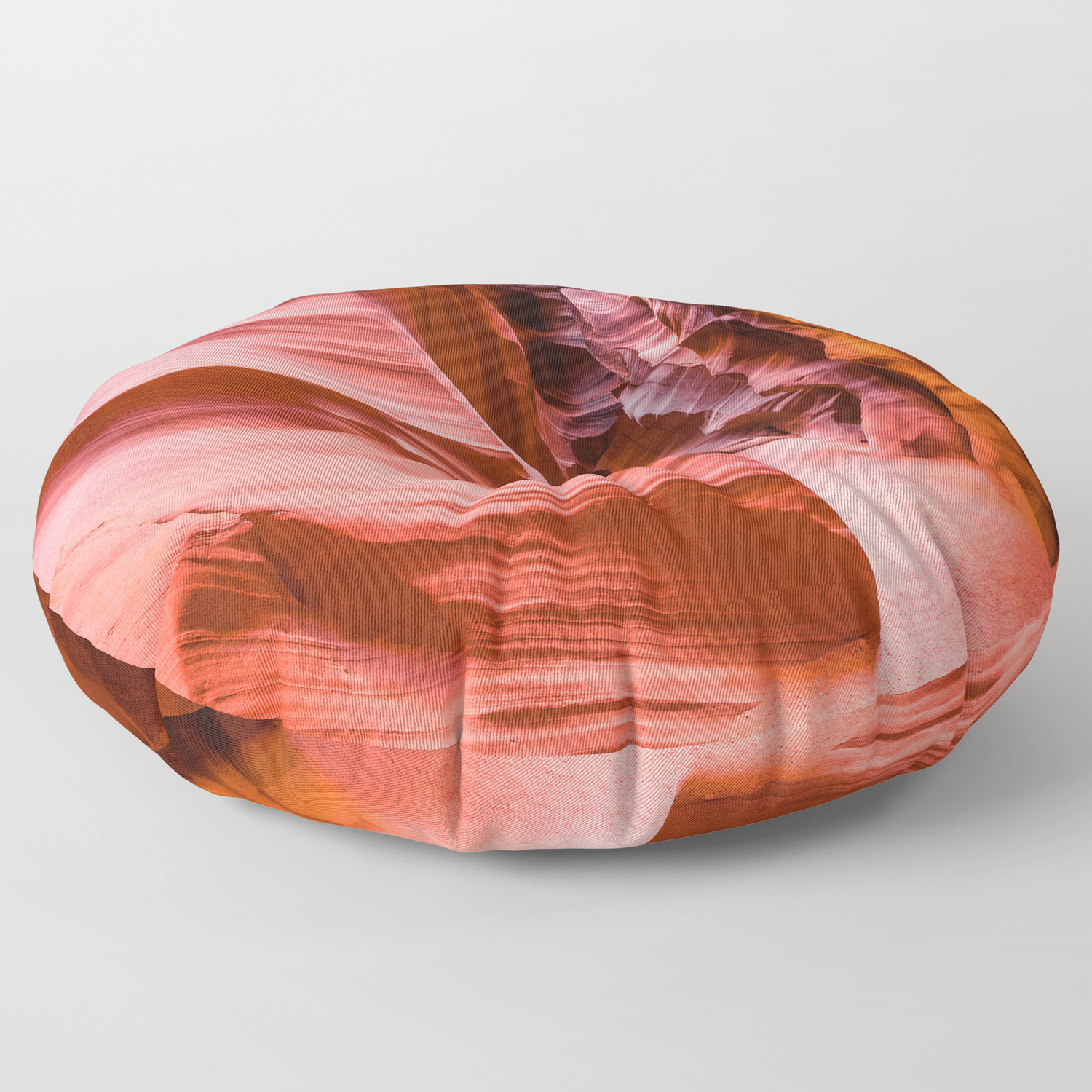 Deep Inside Antelope Canyon In Desert Southwest Floor Pillow