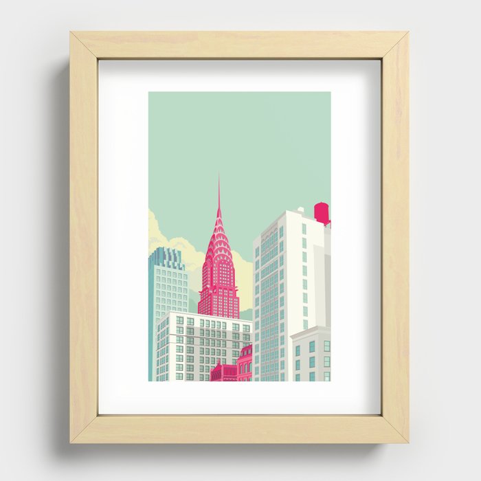 NYC Park Avenue Recessed Framed Print