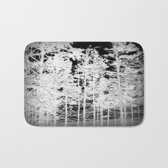 Tree | Trees | Landscape | White Trees Vignette Bath Mat