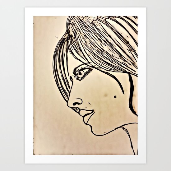 D profilo Art Print